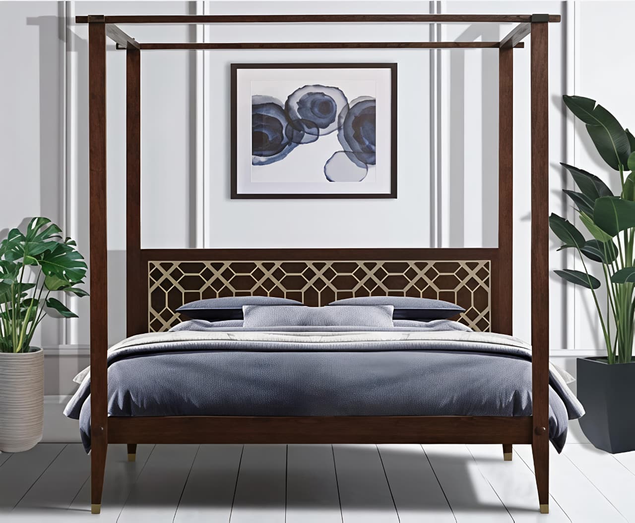 KAYU Carved Post Bed