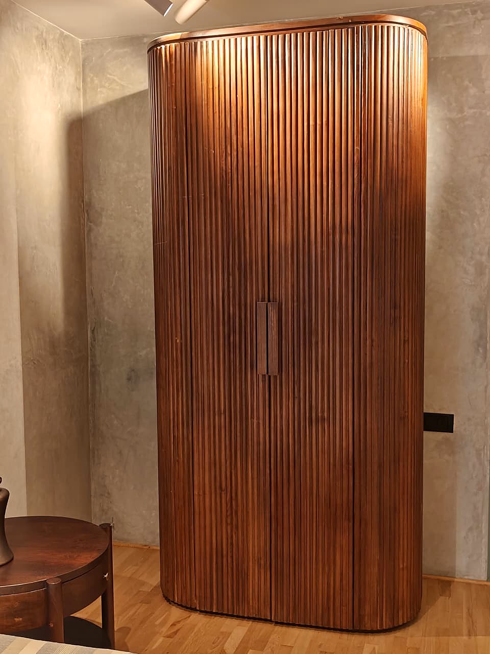 KAYU Teak Bed — Woven Headboard