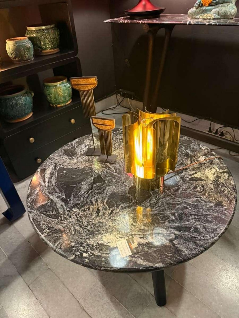 Brass Column Architectural Lamp