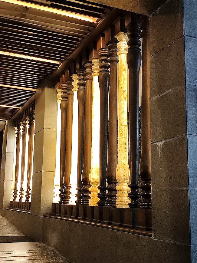 Backlit Turned Columns